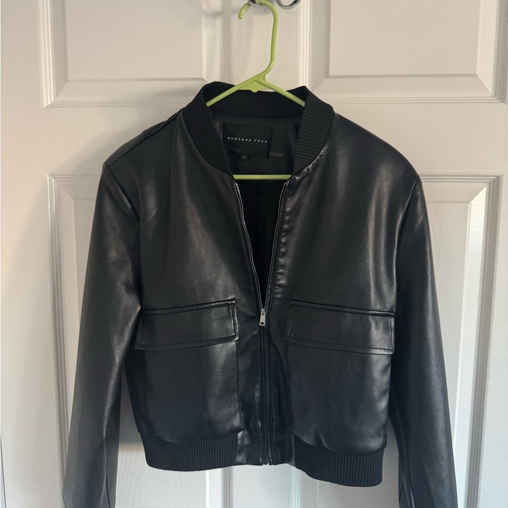 Endless Rose Black Bomber Jacket